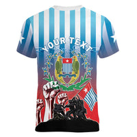 Personalised Free West Papua Women V-Neck T-Shirt One People One Soul Unique Style - Polynesian Pride