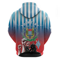 Personalised Free West Papua Zip Hoodie One People One Soul Unique Style LT05 - Polynesian Pride