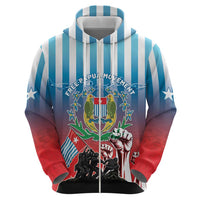 Personalised Free West Papua Zip Hoodie One People One Soul Unique Style LT05 - Polynesian Pride