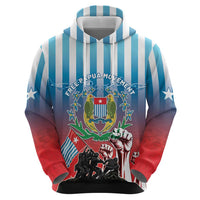 Personalised Free West Papua Zip Hoodie One People One Soul Unique Style LT05 - Polynesian Pride
