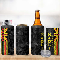 Hawaii Maoli Spirit 4 in 1 Can Cooler Tumbler Kakau Pattern With Flower Lei LT05 - Polynesian Pride