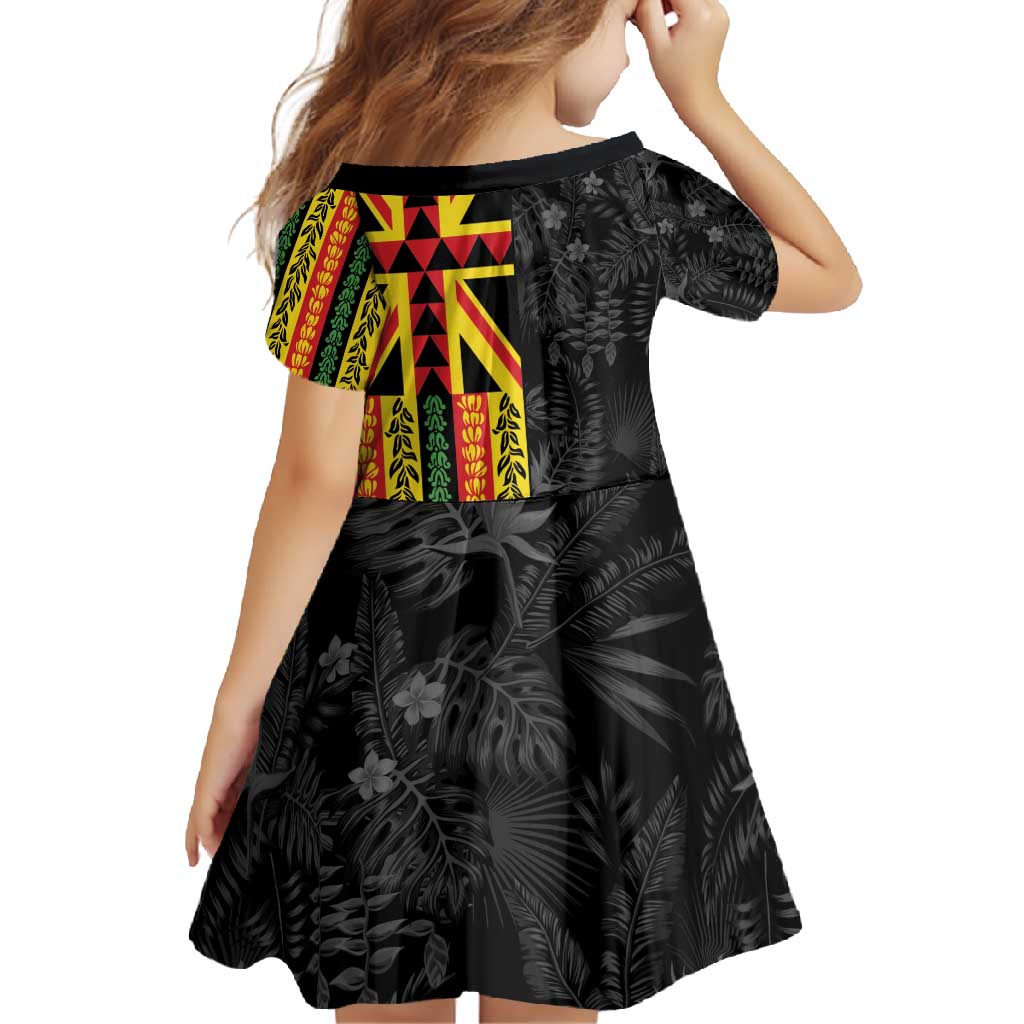Hawaii Maoli Spirit Family Matching Summer Maxi Dress and Hawaiian Shirt Kakau Pattern With Flower Lei - Polynesian Pride