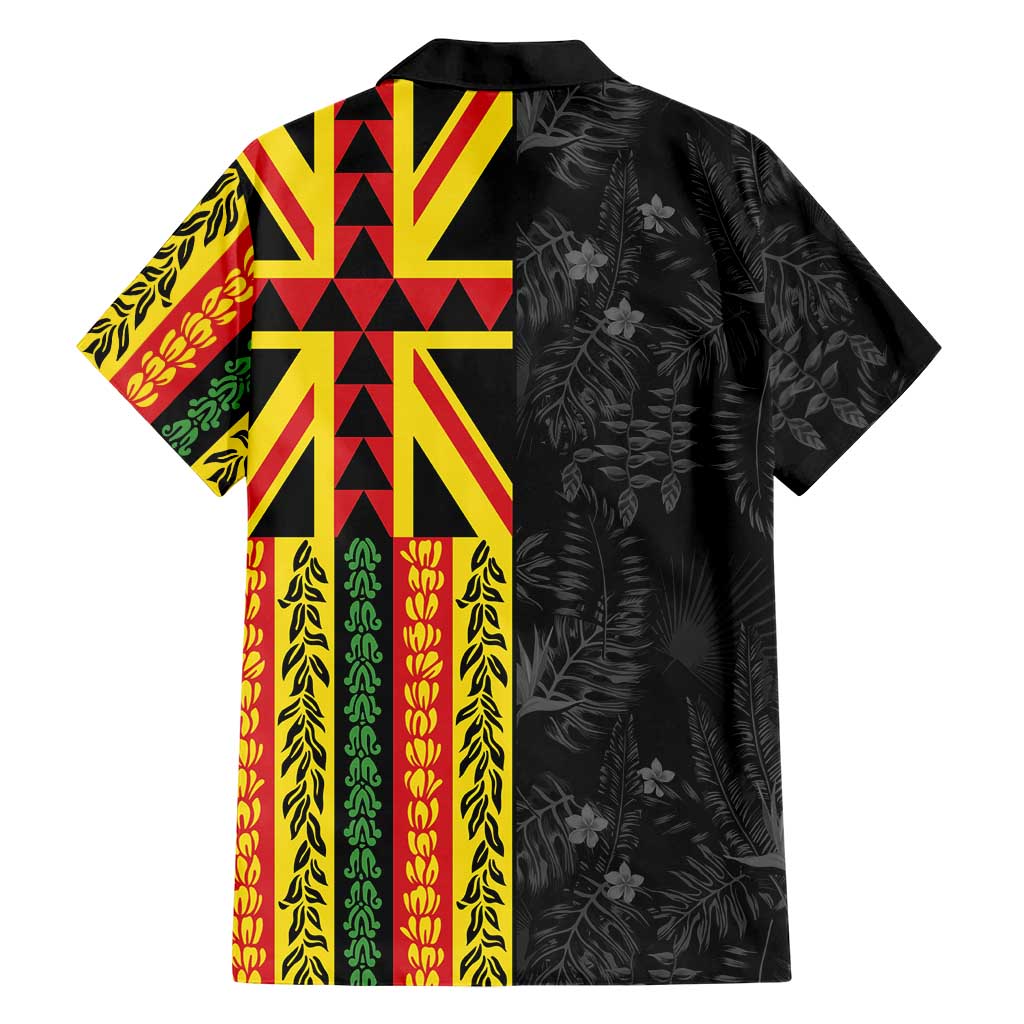 Hawaii Maoli Spirit Hawaiian Shirt Kakau Pattern With Flower Lei - Polynesian Pride
