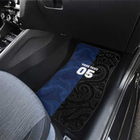 France And New Zealand Rugby Custom Car Mats Les Bleus Rooster With Maori Tiki LT05 - Polynesian Pride