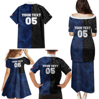 France And New Zealand Rugby Custom Family Matching Puletasi and Hawaiian Shirt Les Bleus Rooster With Maori Tiki LT05 - Polynesian Pride