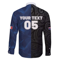 France And New Zealand Rugby Custom Family Matching Puletasi and Hawaiian Shirt Les Bleus Rooster With Maori Tiki LT05 - Polynesian Pride
