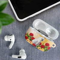 New Zealand Aotearoa Cockatoo AirPods Case Maori Pattern With Pohutukawa Flowers LT05 - Polynesian Pride