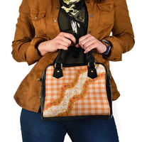 Orange Hawaii Palaka Shoulder Handbag Hawaiian Ilima Lei