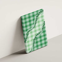 Green Hawaii Palaka Canvas Wall Art Hawaiian Pikake Lei