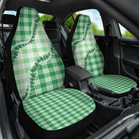 Green Hawaii Palaka Car Seat Cover Hawaiian Pikake Lei