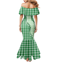 Green Hawaii Palaka Mermaid Dress Hawaiian Pikake Lei LT05 - Polynesian Pride