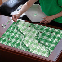 Green Hawaii Palaka Puzzle Hawaiian Pikake Lei