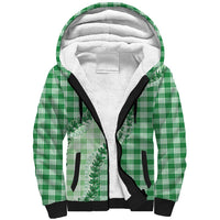 Green Hawaii Palaka Sherpa Hoodie Hawaiian Pikake Lei LT05 Unisex Green - Polynesian Pride