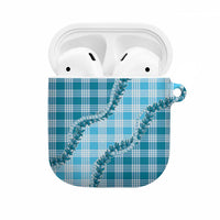 Blue Hawaii Palaka AirPods Case Hawaiian Pikake Lei