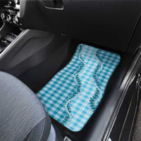 Blue Hawaii Palaka Car Mats Hawaiian Pikake Lei