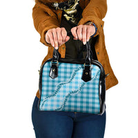 Blue Hawaii Palaka Shoulder Handbag Hawaiian Pikake Lei