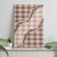 Beige Hawaii Palaka Canvas Wall Art Hawaiian Pikake Lei