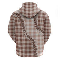 Beige Hawaii Palaka Hoodie Hawaiian Pikake Lei
