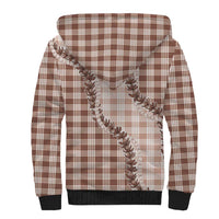 Beige Hawaii Palaka Sherpa Hoodie Hawaiian Pikake Lei LT05 - Polynesian Pride