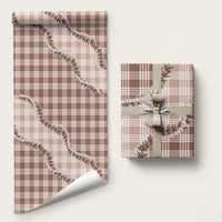 Beige Hawaii Palaka Wrapping Paper Hawaiian Pikake Lei