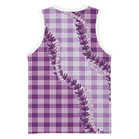 Violet Hawaii Palaka Basketball Jersey Hawaiian Pikake Lei
