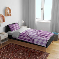 Violet Hawaii Palaka Bedding Set Hawaiian Pikake Lei