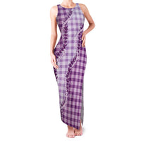 Violet Hawaii Palaka Family Matching Tank Maxi Dress and Hawaiian Shirt Hawaiian Pikake Lei