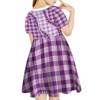 Violet Hawaii Palaka Kid Short Sleeve Dress Hawaiian Pikake Lei LT05 - Polynesian Pride