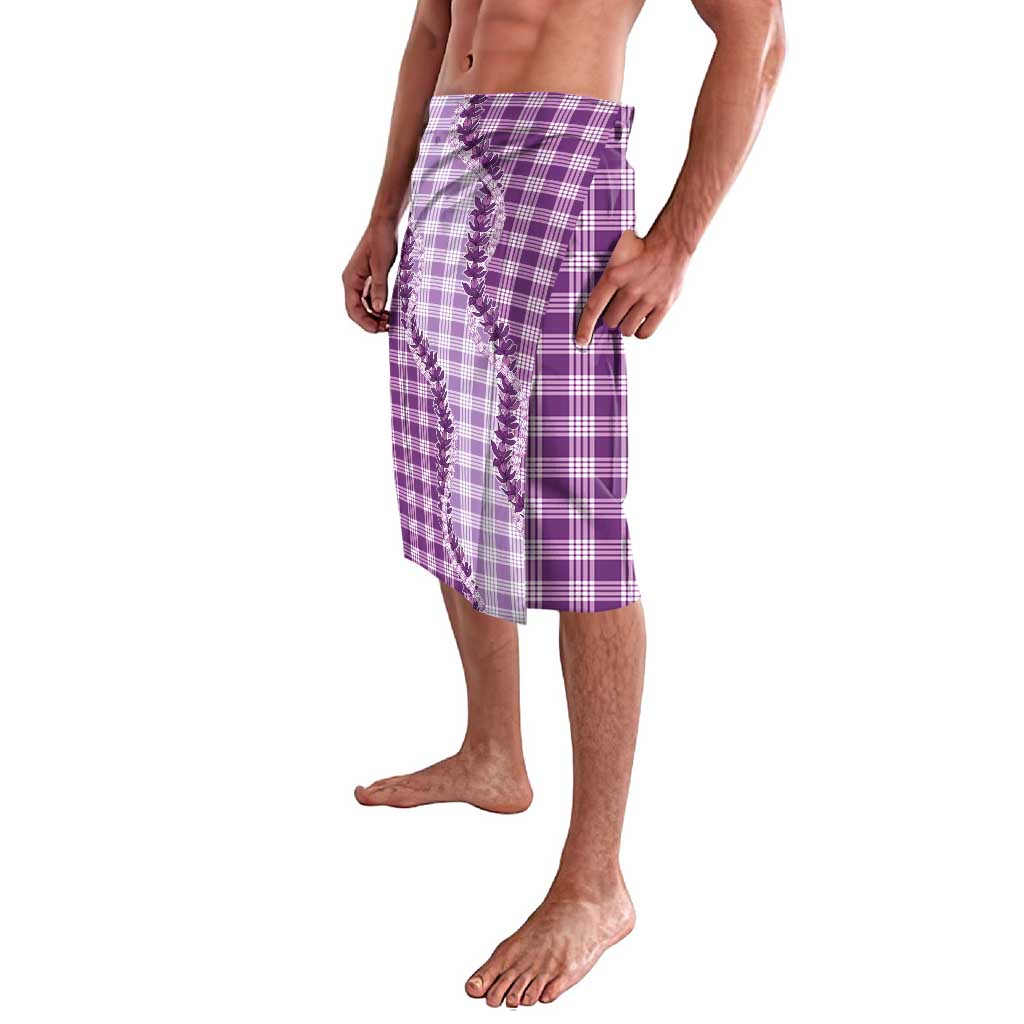 Violet Hawaii Palaka Lavalava Hawaiian Pikake Lei