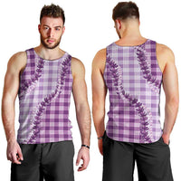 Violet Hawaii Palaka Men Tank Top Hawaiian Pikake Lei