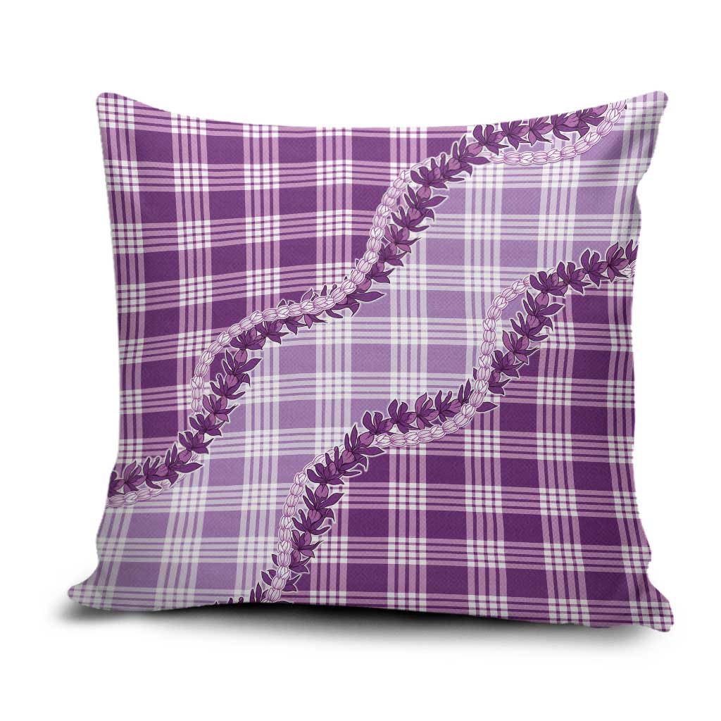 Violet Hawaii Palaka Pillow Cover Hawaiian Pikake Lei
