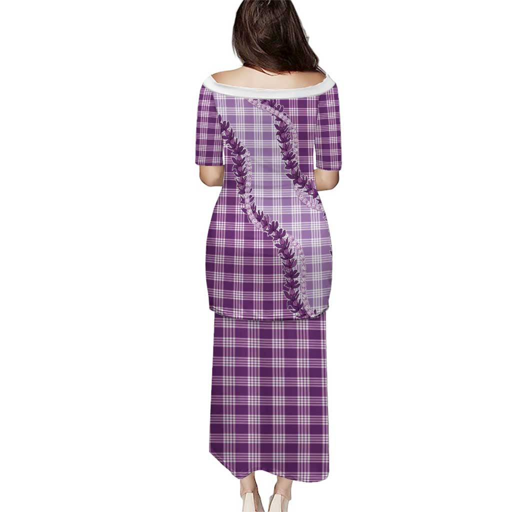 Violet Hawaii Palaka Puletasi Hawaiian Pikake Lei