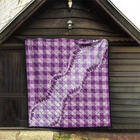 Violet Hawaii Palaka Quilt Hawaiian Pikake Lei