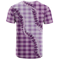 Violet Hawaii Palaka T Shirt Hawaiian Pikake Lei