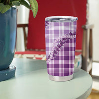 Violet Hawaii Palaka Tumbler Cup Hawaiian Pikake Lei
