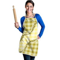 Yellow Hawaii Palaka Apron Hawaiian Pikake Lei