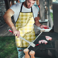 Yellow Hawaii Palaka Apron Hawaiian Pikake Lei