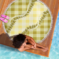 Yellow Hawaii Palaka Beach Blanket Hawaiian Pikake Lei