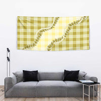 Yellow Hawaii Palaka Tapestry Hawaiian Pikake Lei