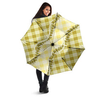 Yellow Hawaii Palaka Umbrella Hawaiian Pikake Lei