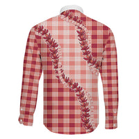 Red Hawaii Palaka Family Matching Off Shoulder Short Dress and Hawaiian Shirt Hawaiian Pikake Lei