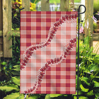 Red Hawaii Palaka Garden Flag Hawaiian Pikake Lei