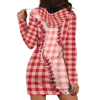 Red Hawaii Palaka Hoodie Dress Hawaiian Pikake Lei LT05 - Polynesian Pride