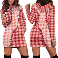 Red Hawaii Palaka Hoodie Dress Hawaiian Pikake Lei LT05 - Polynesian Pride