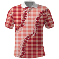 Red Hawaii Palaka Polo Shirt Hawaiian Pikake Lei