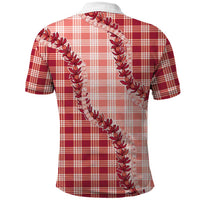 Red Hawaii Palaka Polo Shirt Hawaiian Pikake Lei