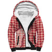Red Hawaii Palaka Sherpa Hoodie Hawaiian Pikake Lei LT05 Unisex Red - Polynesian Pride