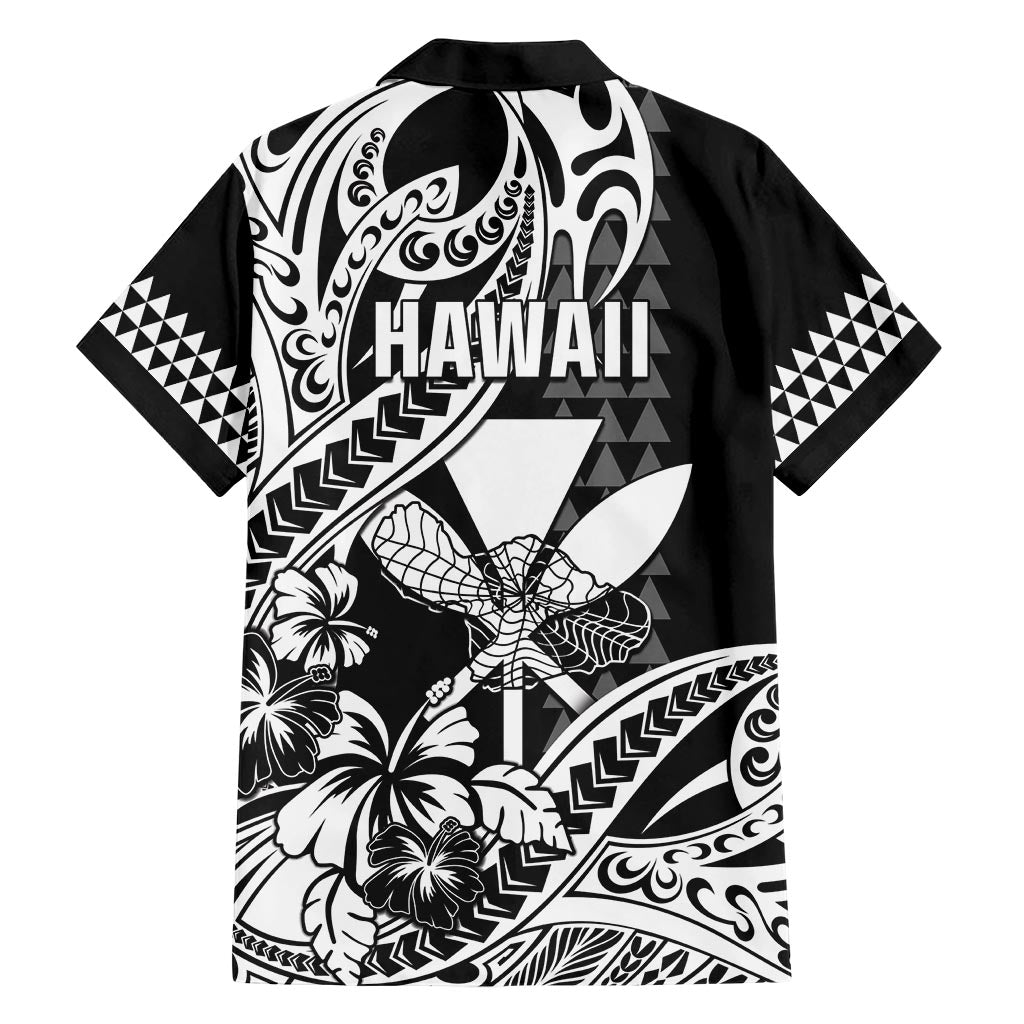 Hawaii Maui Upena Kiloi Hawaiian Shirt Kakau Tribal Pattern Black Version