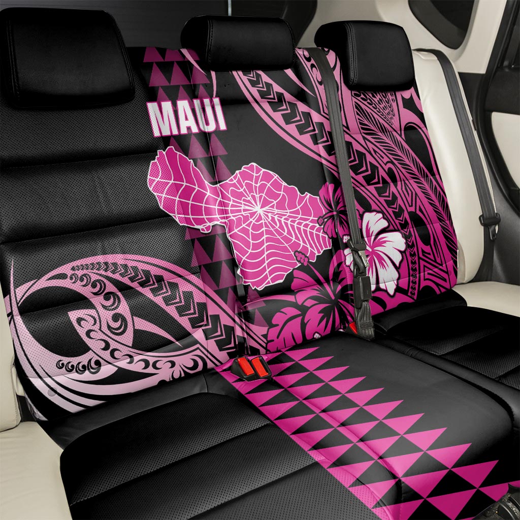 Hawaii Maui Upena Kiloi Back Car Seat Cover Kakau Tribal Pattern Pink Version