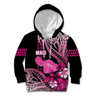 Hawaii Maui Upena Kiloi Kid Hoodie Kakau Tribal Pattern Pink Version LT05 Hoodie Pink - Polynesian Pride